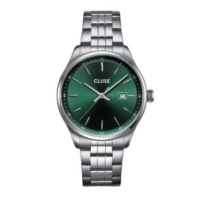 Cluse Anthéor Steel Green, Silver Colour CW20902